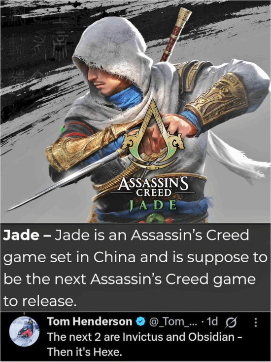 中國(guó)背景《刺客信條》手游"沒信了"：粉絲擔(dān)心被取消