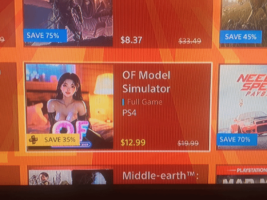 PS商店出現AI游戲！扮演OnlyFans模特名利雙收